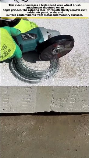 High-Speed Wire Wheel Brush Grinder for Rust Removal and Surface Restoration‎