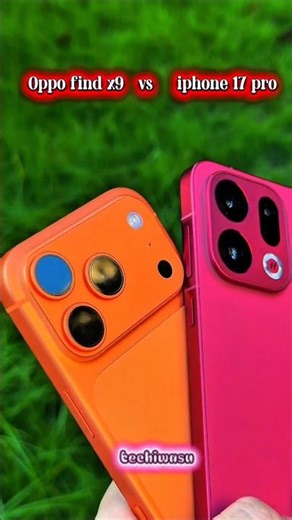 oppo find x9 vs iphone 17 pro design comparison 🤩🔥 #oppofindx9pro #oppo #iphone17pro #vs #tech #yt