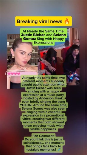 Justin Bieber and Selena Gomez Sing with Happy Expressions #justinbieber #selenagomez