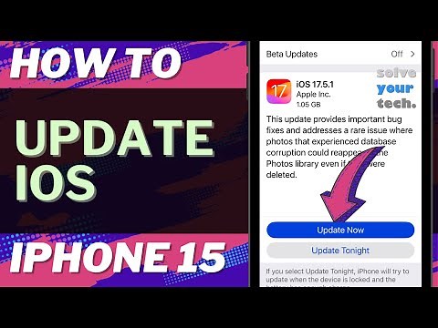 How to Update iOS on iPhone 15