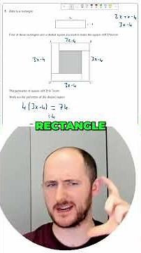Algebra Geometry Problem Solving #maths #edexcel #gcse #exam #school #education #study #shorts