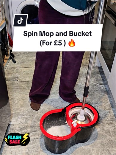Affordable Spin Mop and Bucket for Effortless Cleaning