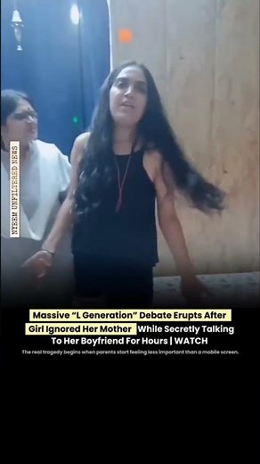 viral clip is now sparking a powerful debate online after a girl was allegedly seen ignoring her mot