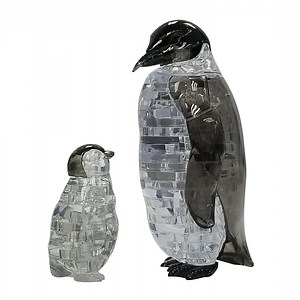 Penguin and Baby Original 3D Crystal Puzzle from BePuzzled, Ages 12 and Up