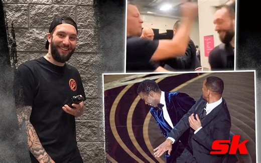 Full Send reporter Shawny Mack posts Will Smith's Oscar meme to joke about getting "Stockton slapped" by Nate Diaz