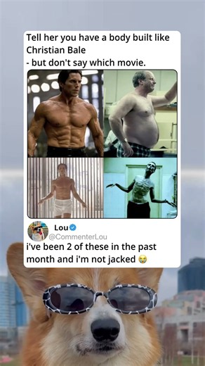 Christian Bale’s body transformations across different movies.