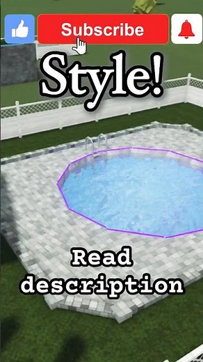 How to make a round pool in Bloxburg (Read description)