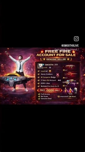 FREE FIRE ACCOUNT FOR SALE 🔥#freefire #freefireshorts #freefireshortsvideo #shortsfeed