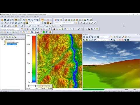 Vistas 3D. Global Mapper v 22.1
