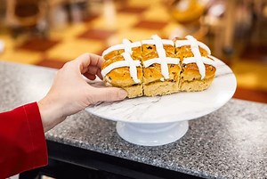 "Like" this post if you saw Hot Cross Buns and immediately heard those first three notes being played on the recorder 🎶 This seasonal favorite is back! Available now at all Market Basket stores for $5.49. | Market Basket