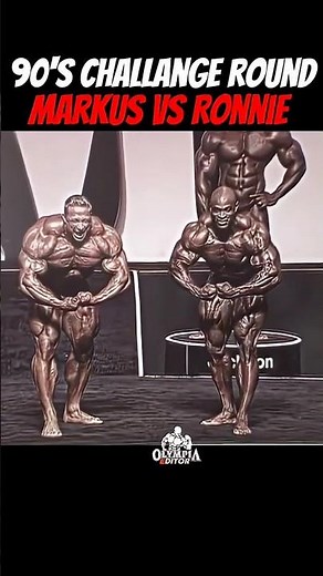 Ronnie Coleman Vs😈 Markus Rühl Challanging Round 90s Olympia #ronniecoleman#markusruhl #bodybuilding