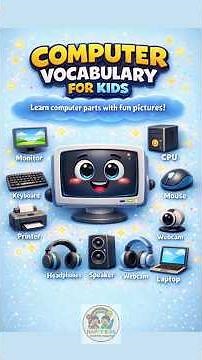 Computer Vocabulary for Kids | Learn Computer Parts with Fun Pictures #computer #vocabulary #shorts