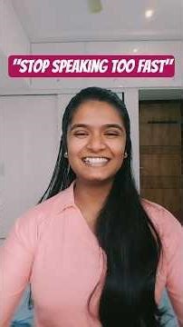 How to Stop Speaking Too Fast | Simple Trick to Slow Down When You Talk | Communication Skills