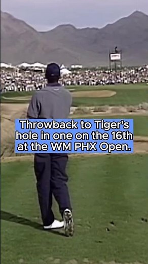 Tiger Woods' hole in one at Waste Management Open