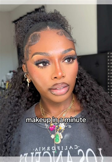 my updated makeup routine ❤️#grwm #blackgirlmakeup #makeuptutorial #currentmakeuoroutine #beginnermakeup • • • • Eyelashes: @VEYESBEAUTY Brows: @elfcosmetics Eyebrow pencil: @wetnwildbeauty Concealer:@tarte cosmetics Primer: @Milani Cosmetics & @e.l.f. Cosmetics UK Foundation: @Maybelline New York PH Setting powder: @Laura Mercier Blush: @Juvia’s Place Contour: @Morphe Cosmetics Mascara: @Fenty Beauty Lipgloss: @NYX Professional Makeup Highlight: @Diorbeauty Setting Spary: @elf cosmetics 💋💋💋