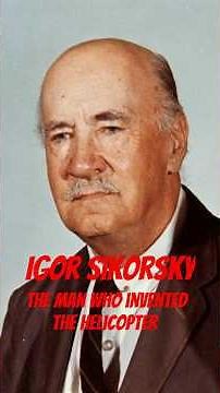 Igor Sikorsky: The Helicopter Pioneer! 🚁 #aviationhistory #innovation #shorts