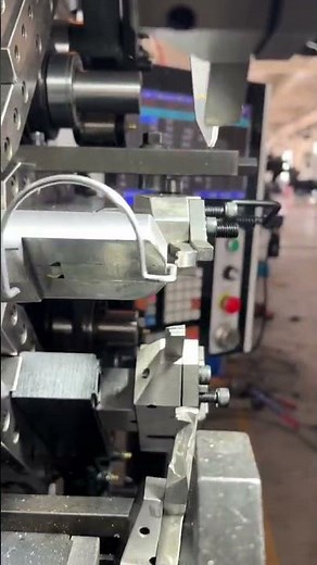 ⚙️🪝 CNC 3D Wire Bending Machine forming Metal Hooks #shorts