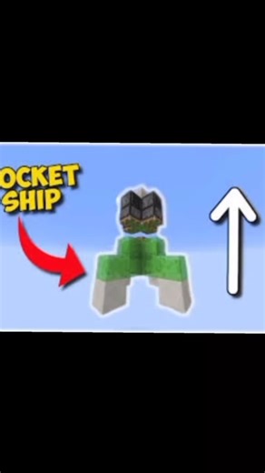 “Minecraft Rocket FAILED 😱🔥” #minecraft #gaming #minecraft rocket tutorial #shorts #trending
