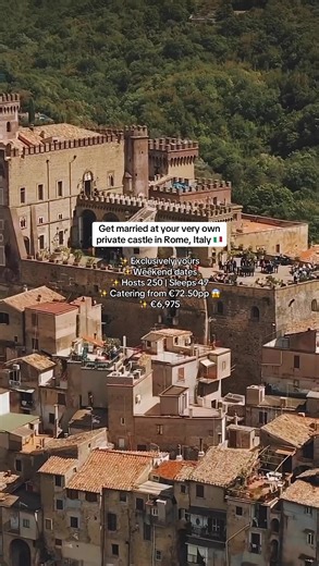 Comment ‘ROME’ and I’ll send you the full details – including a 100% transparent cost breakdown – so you can turn this Italian wedding dream into a reality ✨ #italywedding #romewedding #italyweddingvenue #castlewedding #weddingvenueitaly