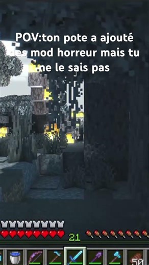 Pov ton pote à ajouté des mod horreur mais tu le sais pas(et t en 1.20.1)#minecraft#horror