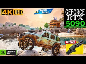 Fortnite on RTX 5090 | 4K Max Graphics + Ray Tracing ON | Chapter 6 Season 2 #fortnite