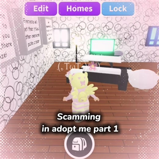 Scamming in adopt me part 1 #viral #fyp #adoptme #flutteryshy #scam | adopt me