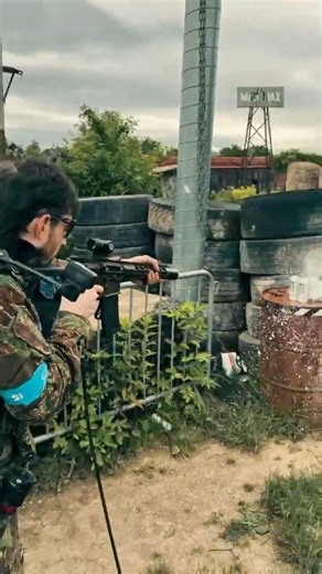 The SSQ4 HPA Unleashed 🔥 #airsoft #ssq4 #hpa #fullauto #novritsch