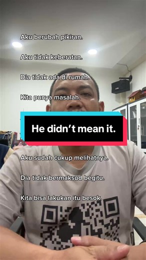 He didn’t mean it. #english #expression #englishlesson #englishdaily #forbeginner