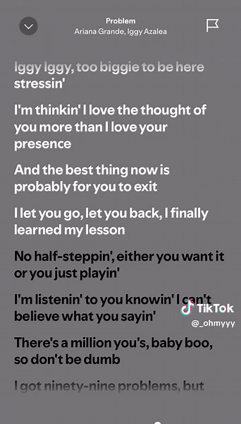 Problem // #arianagrande #iggyazalea #problem #song #lyrics #lyricsvideo #music #spotify #fypmusic #fyp