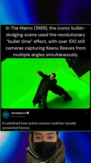 In The Matrix (1999), the iconic bullet-dodging scene used the revolutionary “bullet time” effect.