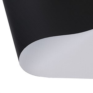 [Hot Item] Warp Knitting Whit-Black PVC Mat Projection Screen Fabric