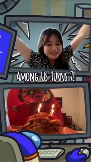 Thanks for coming to our chaotic birthday party! ❤️ The stream may be over, but the celebrations are here to stay (for now). Claim the Caked Up Hat in game before it's gone in July! 🍰 | Innersloth