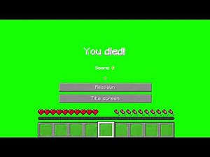 Minecraft Death green screen - greenscreen minecraft death Sound Effects (Download)