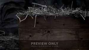 The Manger Filled With Hay In The Stable - Stock Videos