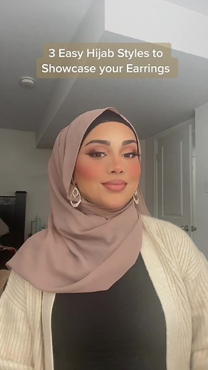 3 Easy Hijab Styles to Showcase your Earrings