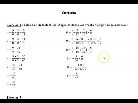 Révisions fractions (début 3ème)