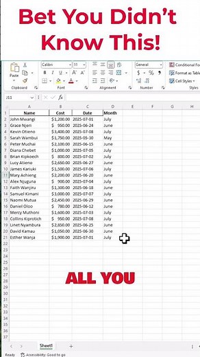 Excel Table Shortcut Trick to Try Today | Microsoft Excel Pro Tips