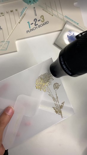 DIY Gold Embossed Envelopes Tutorial | Handmade Papercraft