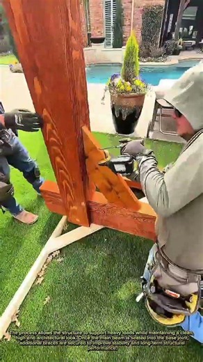 Insane Timber Frame Joinery! Watch This Massive Wood Beam Lock Into Place