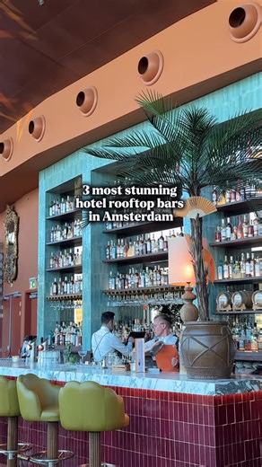 Hotels.com on Instagram: "Take your happy hour up a notch with the ultimate rooftop bar guide in Amsterdam. 📍nHow Amsterdam RAI Hotel 📍INNSiDE by Meliá Hotel 📍Hotel Jakarta 🎥 @thedateconnoisseur Link in bio for rooftop views with your favorite cocktail. #rooftopbarsamsterdam #hotelsinamsterdam #summerinamsterdam"