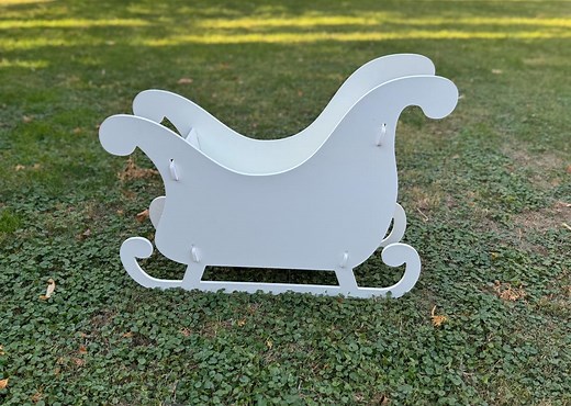 Outdoor Christmas Sleigh Display- Durable Polywood- Christmas Decoration- Amish Made - Etsy