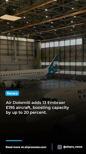 Air Dolomiti Revamps Fleet with New Embraer E195 Jets