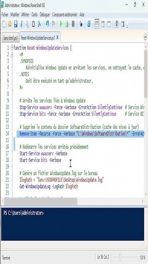 Répare Windows Update en 60 secondes avec PowerShell – #windows #miseajour #powershell #microsoft