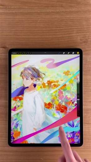 How to Drag Color in Procreate