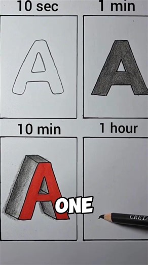 How to Draw Letter A!? #shorts #memes