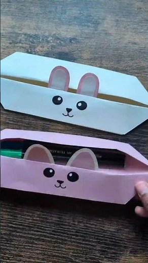 How to Make a Rabbit Shaped Paper Pouch | Easy DIY Tutorial #diy #homemadepapercraft #paperart