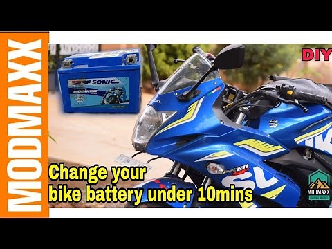How to change your Motorcycle battery | Suzuki gixxer Ep-2