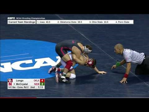 2017 NCAA Wrestlingn141lbs: Colton McCrystal (Nebraska) vs Mike Longo (Oklahoma)