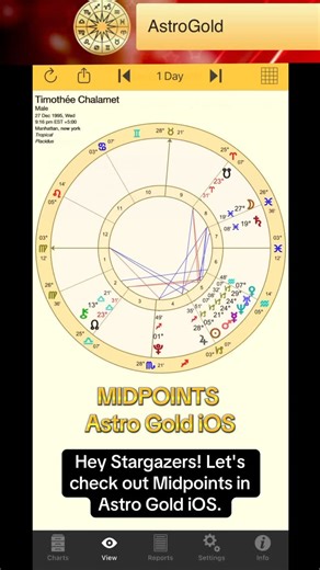 ✨ Did you know you can view Midpoints in Astro Gold iOS?✨ Download your copy of Astro Gold iOS today from the app store and add greater depth to your chart reading by exploring the Midpoints ✨ #astrogold #astrology #midpoint #astro #zodiac | Astro Gold Astrology Apps