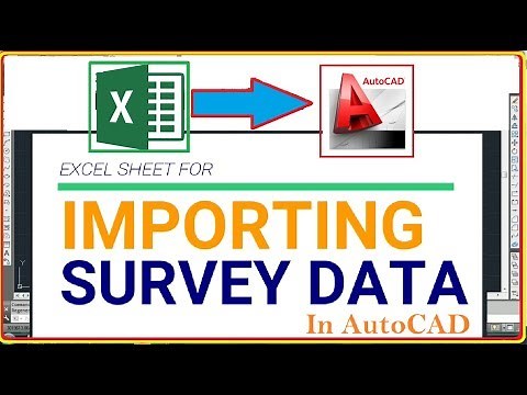 Import Survey Data from EXCEL to AUTOCAD | by Excel Formula